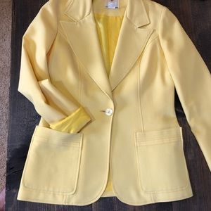 Vintage 70’s College Town Yellow Blazer